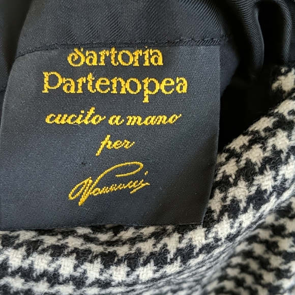 Sartoria Partenopea Italy wool coat 52 R  2X - Picture 6 of 8